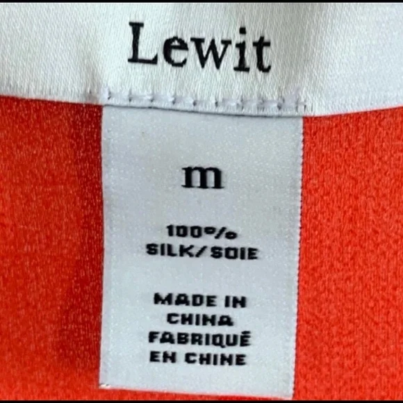 🆕🔥LEWIT-100%SILK BEAUTIFUL&ELEGANT SHORTSLEEVED SHEER SLEEVES&SHEER BOTTOM!! - Picture 4 of 8